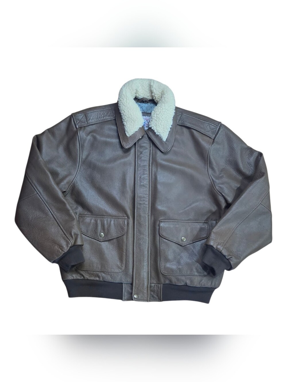 Vintage American Hide & Leather Bomber Jacket, Men's Sz L